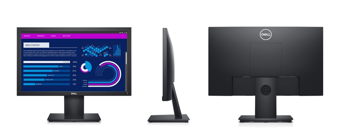 Monitor Dell 21.5 E2220H VGA, DisplayPort, Full HD (1080p) 1920 x 1080 a  60 Hz, 3 años de garantía - Trescom